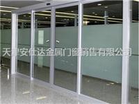 天津河北区玻璃门安装/黑钛金玻璃门/铝合金玻璃门/不锈钢玻璃门