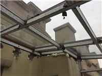 阳光房 测量+制作+安装+铝合金方管为框架 钢化玻璃为墙体和屋顶