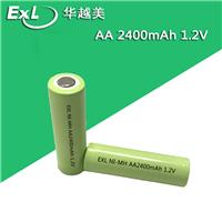 华越美生产经销批发镍氢电池AA1200 AA2400 厂家直供使用寿命高自放电低性价比高1.2V电子产品**