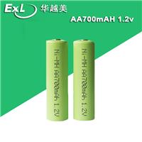 华越美电池工厂经销批发A品 AA700mAh 1.2V防盗器**5号镍氢充电电池