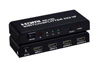 深圳市厂家直销2x2 HDMI切换分配器 支持4K x2K分辨率）批发直售
