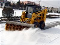 艾迪尔直销滑移装载机扫雪机属具 斜角清扫器价格 冬季清扫积雪设备