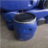 蓝色100升大口塑料桶，100公斤圆口方桶开口包箍桶批发