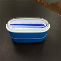深圳厂家供应日式双层寿司便当盒 塑料饭盒