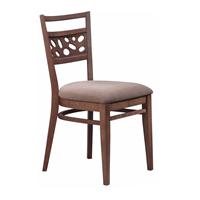 众美德中式餐椅古典餐椅新品美特餐椅咖啡厅酒店八角花餐椅
