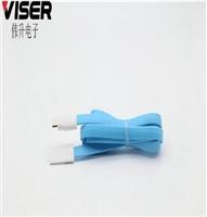 厂家直销VISER热卖新款情侣一拖二数据线多功能过2.1A数据线