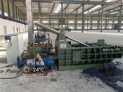 上海卧式废铁屑压饼机1200吨，温州碎钢屑压饼机生产基地