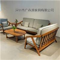 沙发定做厂家： 北欧风格实木架休闲沙发定做供应商