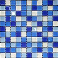酒店工程马赛克 水晶马赛克游泳池瓷砖深蓝色
