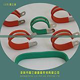 LLD-U管卡，U型蛇皮管卡箍，不锈钢U型软管管夹，包胶U型线夹质量*