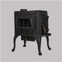 厂家直销别墅用实木取暖欧式独立铸铁真火燃木壁炉芯取暖炉