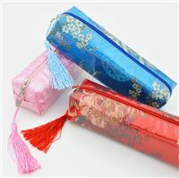 江南特色 刺绣丝绸笔袋创意文具盒可爱学生铅笔袋大容量铅笔盒