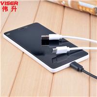 VISER直销安卓IOS手机USB数据线金属编织数据线充电线