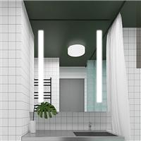 欧式浴室镜高清奢华LED带灯卫生间镜子壁挂防雾防爆灯镜