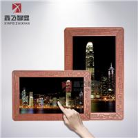 深圳厂家供应实木边框广告机木质触摸一体机网络版安卓版