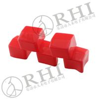 红色SEC30*30方形末端帽 方形塑料盖 软质PVC塑胶盖