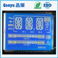 GY-断码电源屏LCD液晶模块可定做段式8蓝膜工控仪器仪表背光45*35