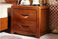 高档中式实木床头柜 储物 橡胶木床头柜