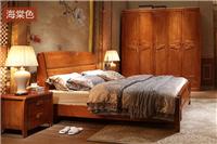 简约中式全实木床1.5 /1.8米 双人橡木床 高箱储物婚床 卧室家具