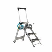 创乾CQVF美式扶手踏台家用折叠踏台加厚宽踏板小巨人铝合金梯