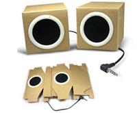 工厂供应纸盒音箱 折叠小音箱 方形小音箱 纸质音箱可定制