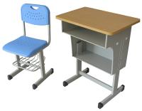 学校课桌椅华鑫教学设备钢木课桌
