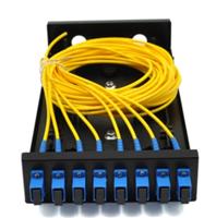 8口SC单模满配桌面式光纤终端盒光缆尾纤通用型熔接盒