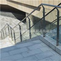 佛山龙泰梯业楼梯护栏立柱 304不锈钢护栏立柱 钢化玻璃楼梯扶手