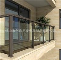 厂家供应 小区阳台铝合金玻璃护栏 A级铝型材 铝合金栏杆