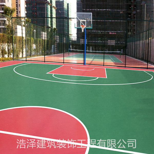 揭阳浩泽较力为您打造较优质的硅pu篮球场工程
