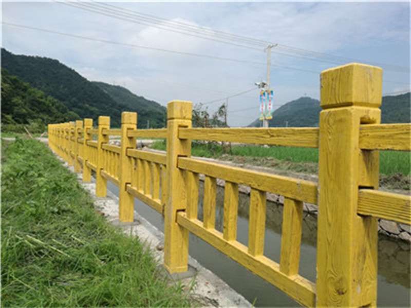 复合仿木栏杆设计制造 四川水泥仿木栏杆