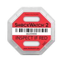二代50g红色shockwatch防震标签 物流运输震动监控指示贴