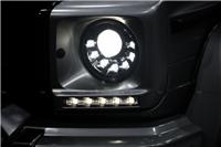 奔驰G级G500改装mansory款式LED大灯总成 wald同款大灯