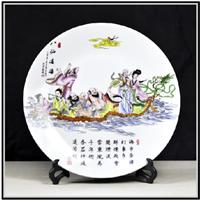 景德镇陶瓷器挂盘装饰盘子摆件中国特色纪念品小礼物工艺品送老外