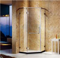 碧海定制安全淋浴房一字形屏风隔断方形简易钢化玻璃移门式厂家直销