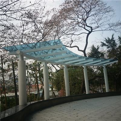 广州阳台不锈钢玻璃雨棚订做安装