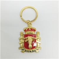 厂家供应西班牙旅游品钥匙扣小挂件