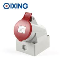 厂家直销启星QX111 系列明装插座 16A 5芯工业防水插座