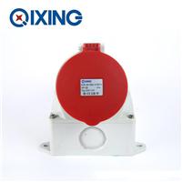 厂家直销启星QX1141系列明装插座 63A 4芯工业防水插座