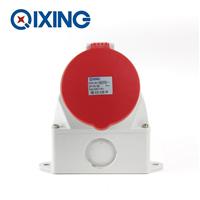 厂家直销启星QX1145系列明装插座 63A 5芯工业防水插座