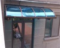 定制别墅铝合金大门阳台窗户走道遮阳雨棚pc耐力板防紫外防晒防漏