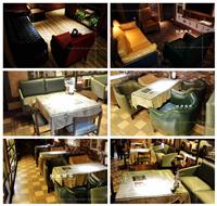 西安咖啡馆中餐厅双人沙发单人沙发设计定做厂家