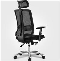 办公室多功能旋转电脑椅 带头枕可升降人体工学网布椅