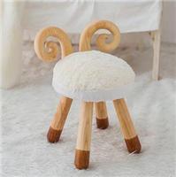 北欧风儿童早教纯手工动物小鹿小羊椅 实木家居椅餐椅