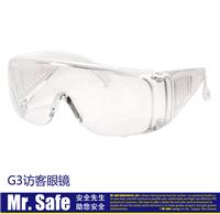 mrsafe访客眼镜可与近视眼镜一起使用 防冲击 防刮擦 防雾眼镜