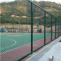 4米高笼式球场墨绿色围网包塑勾花网