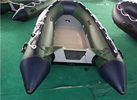 厂家直销新款水上充气船漂流船皮划艇充气艇3.3米军绿色可定制