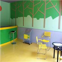 济南幼儿园塑胶地板施工厂家卡通纯色地板批发