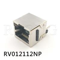 REONG RJ45 单层1*1,180度插板.,带LED,带屏蔽壳 RV012112NP