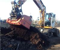 煤泥处理设备 挖掘机便携式粉碎斗 国外技术 质量稳定